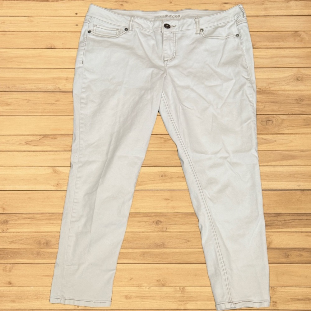 Maurices Women's Soft White Skinny Jeans